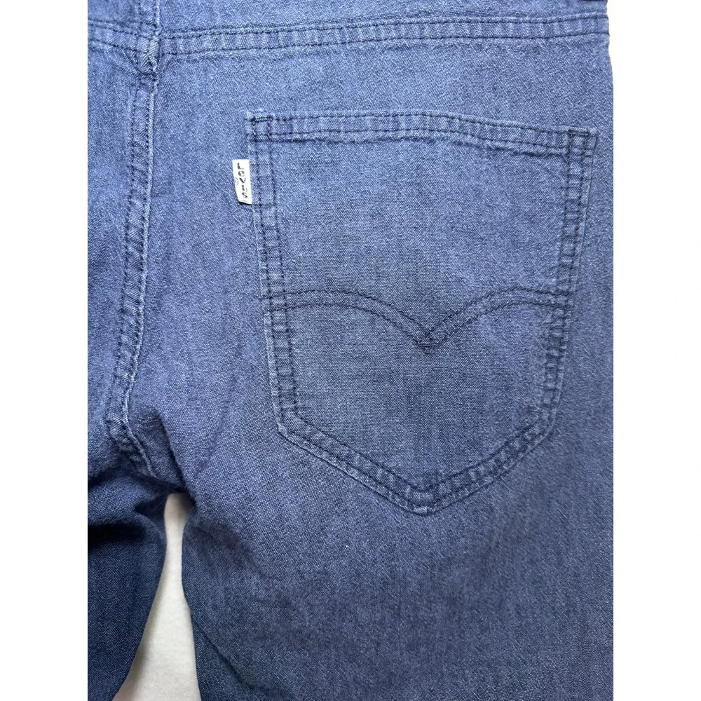 Levis Mens Slim Fit‎ Blue Textured Trousers Pants 31x32 511 Style Zip Fly